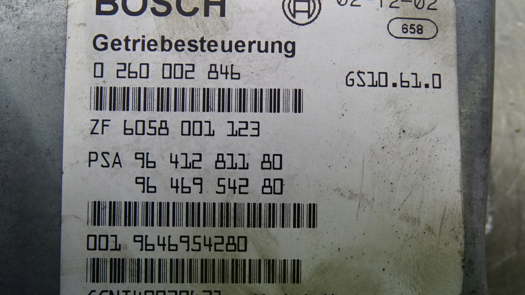 фото №7, Бортовой компьютер коробки передач peugeot 807 st 2.9