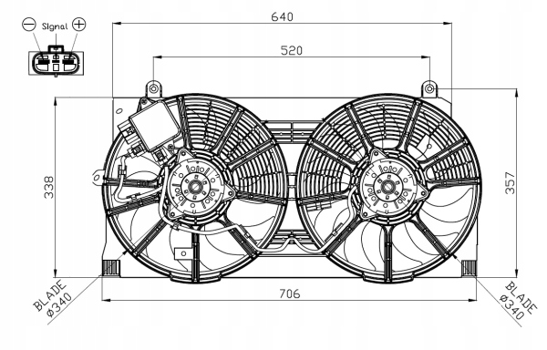 фото №2, Nrf вентилятор радіатора