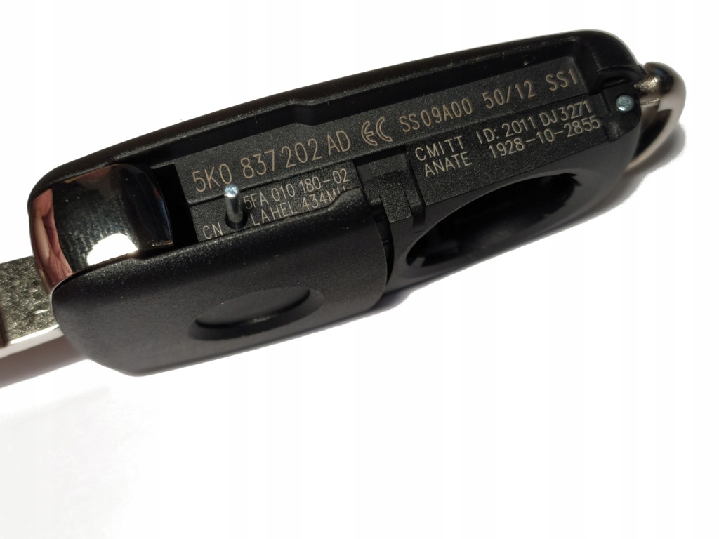 фото №7, Vw golf vi touran polo корпус ключ pilot zabijana kołkiem pod жало