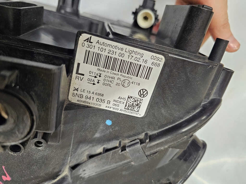 фото №11, Volkswagen tiguan ii 5nb лампа левая перед передняя 5nb941035b