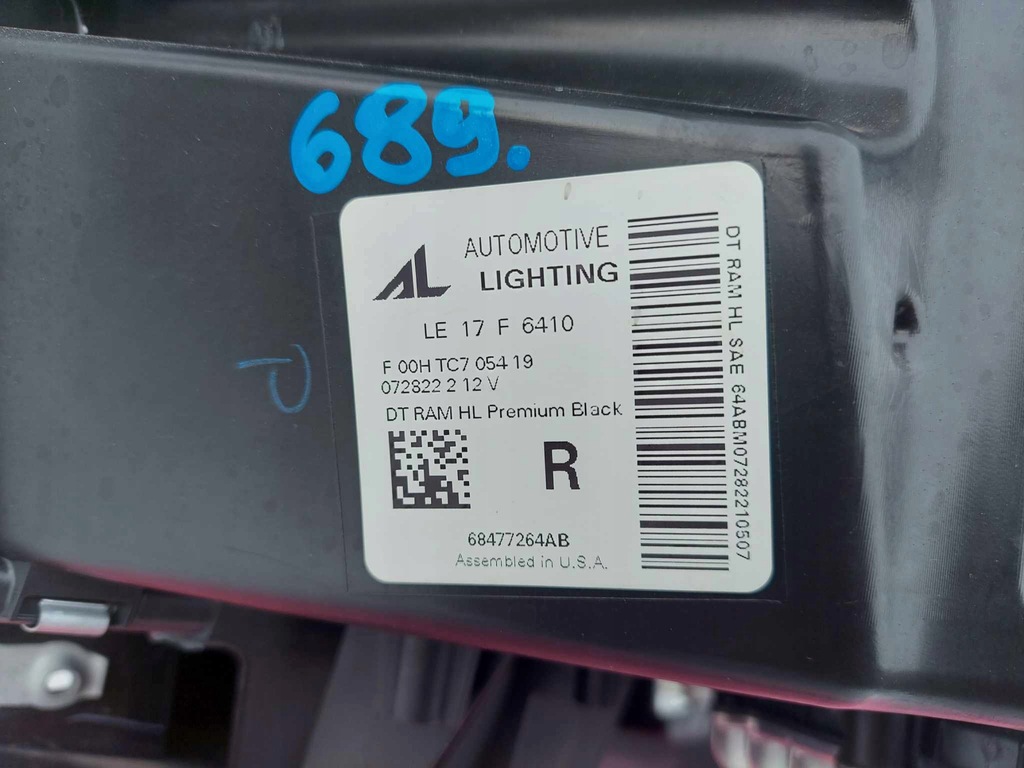 фото №10, Dodge ram 19- лампа правая перед передняя full led