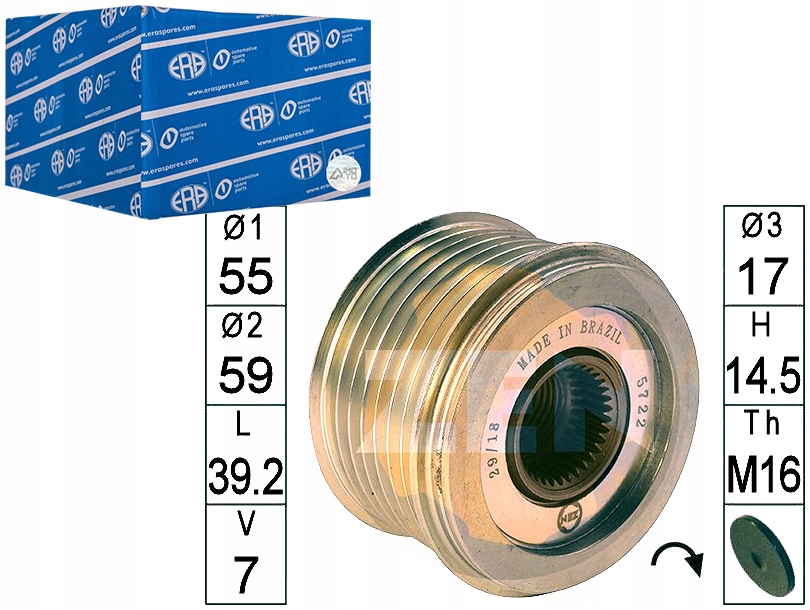 Купить Генератор - сцепление односторонний era zn5722