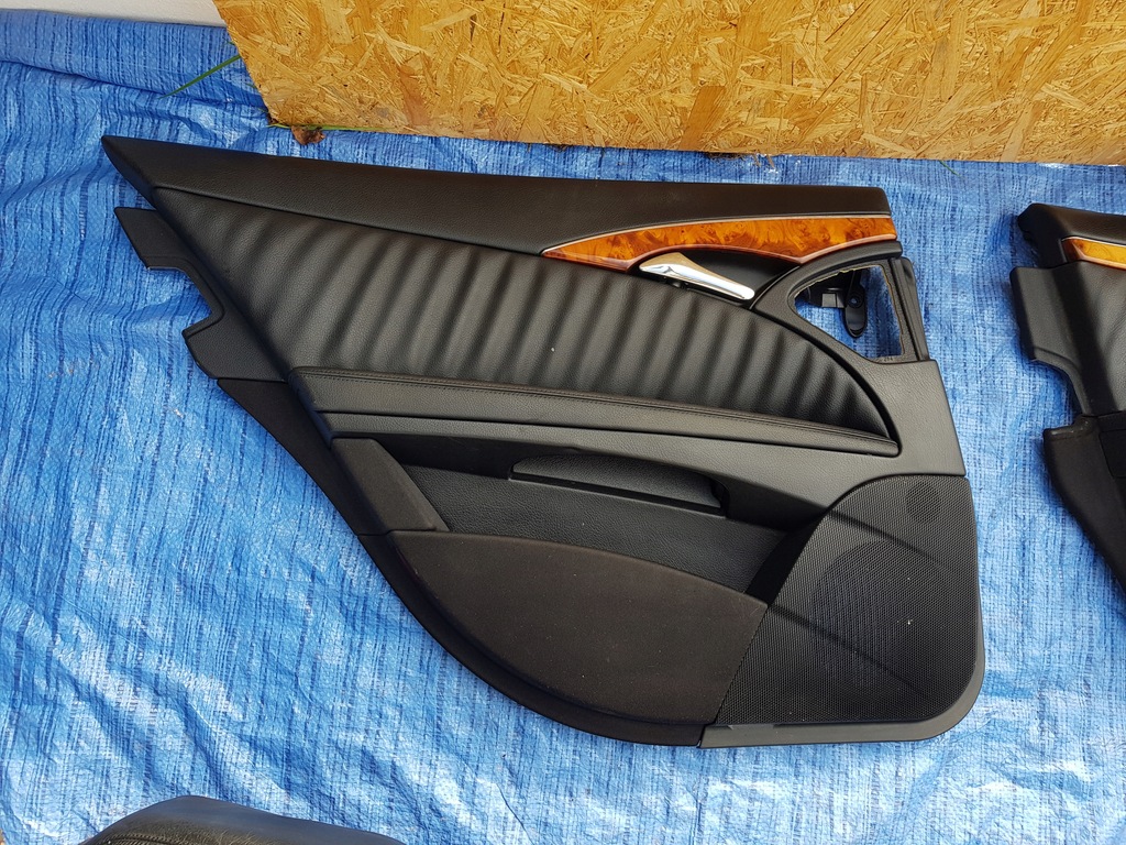 фото №10, Mercedes w211 kombi сиденья заднее сиденье обшивки комплект кожа