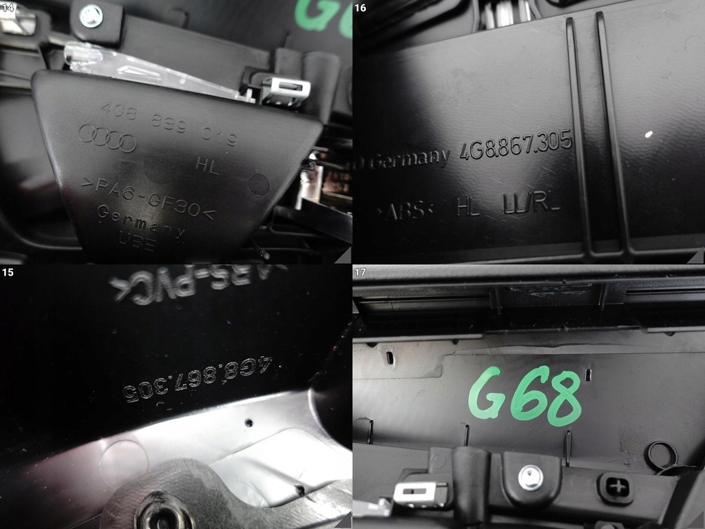 фото №12, Audi rs7 s7 a7 4g8 c7 10-18 lift оббивка обшивка двері ліва задня exclusive