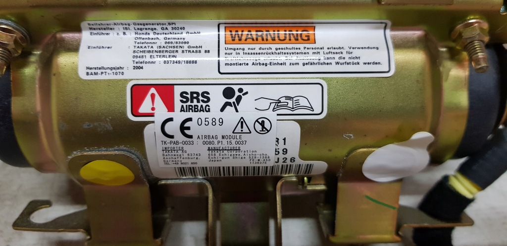 фото №5, Подушка повітряна подушка безпеки заглушка пасажира honda jazz ii 02-08