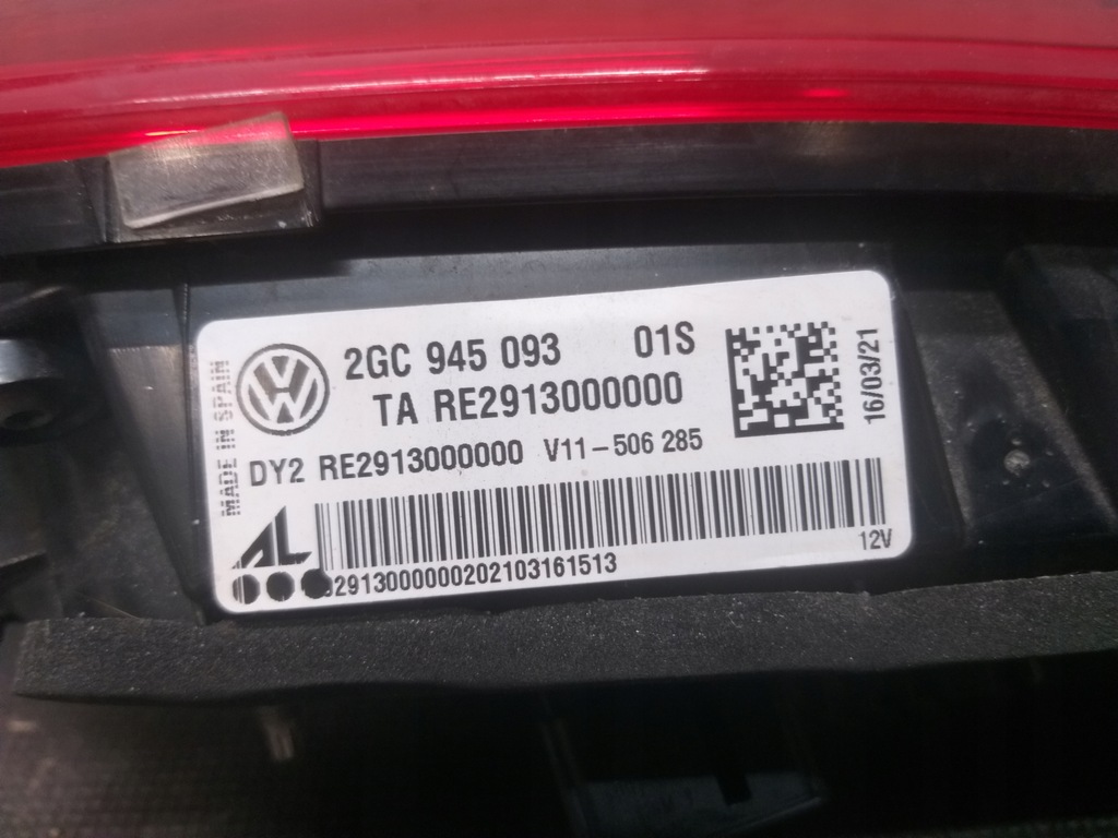 фото №6, Лампа лампы задняя правая левая vw t roc t-roc led 2gc945096d