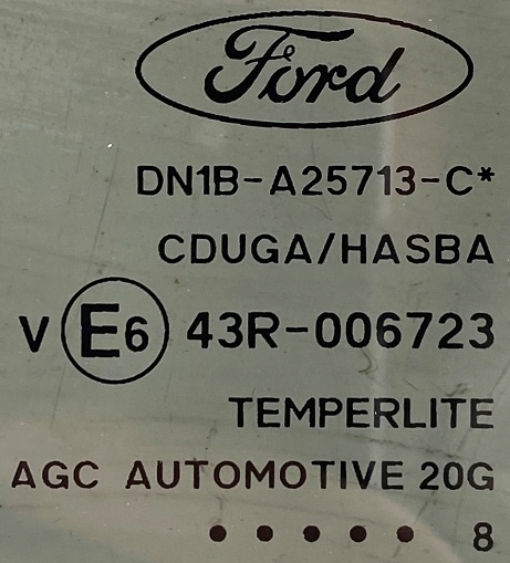 фото №2, Ford ecosport ii st-line lift 18 r стекло боковая дверь левая задняя