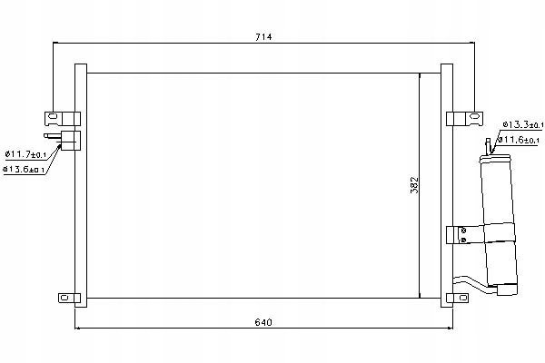 фото №1, Nissens 94725 конденсатор, кондиционер