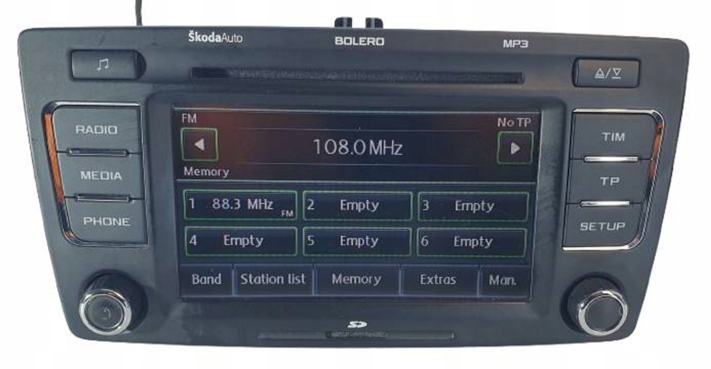 фото №1, Skoda octavia 2 ii lift 1z yeti радіопрогравач mp3 sd cd kod