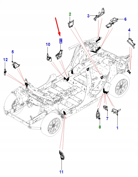 фото №1, Jaguar i-pace x590 правый порог inner rear пол insulator t4k1726 original