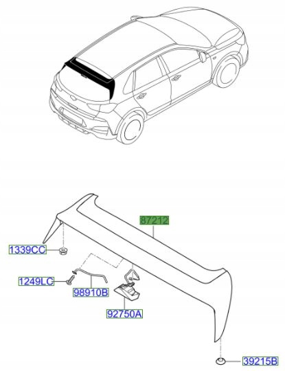 фото №1, Hyundai i30 n 2017- спойлер