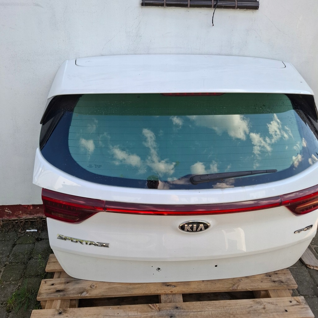 фото №6, Кришка багажника задня комплектна kia sportage iv 4 18- lift лампи hw білий перламутр