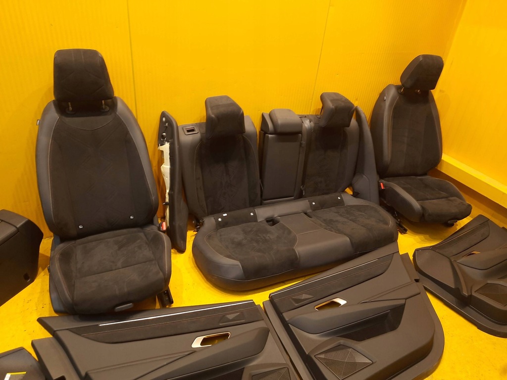 фото №16, Citroen ds9 сидіння заднє сидіння обшивки тунель підігрів електричний комплект