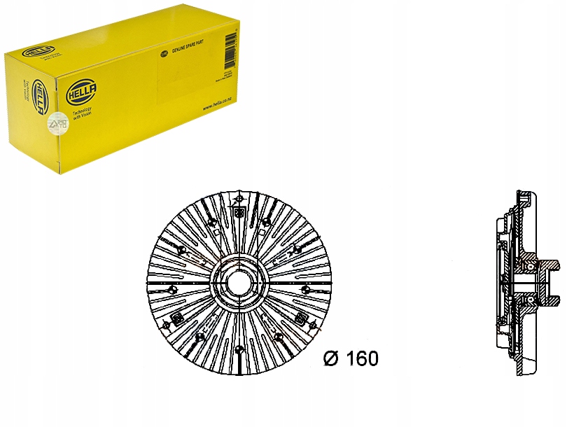 фото №1, Віскозна муфта зчеплення в'язкісна hella 11522245498 224