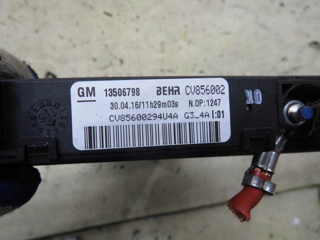 фото №8, Обігрівач електрична нагрівач zafira c 1.6 cdti 13506798