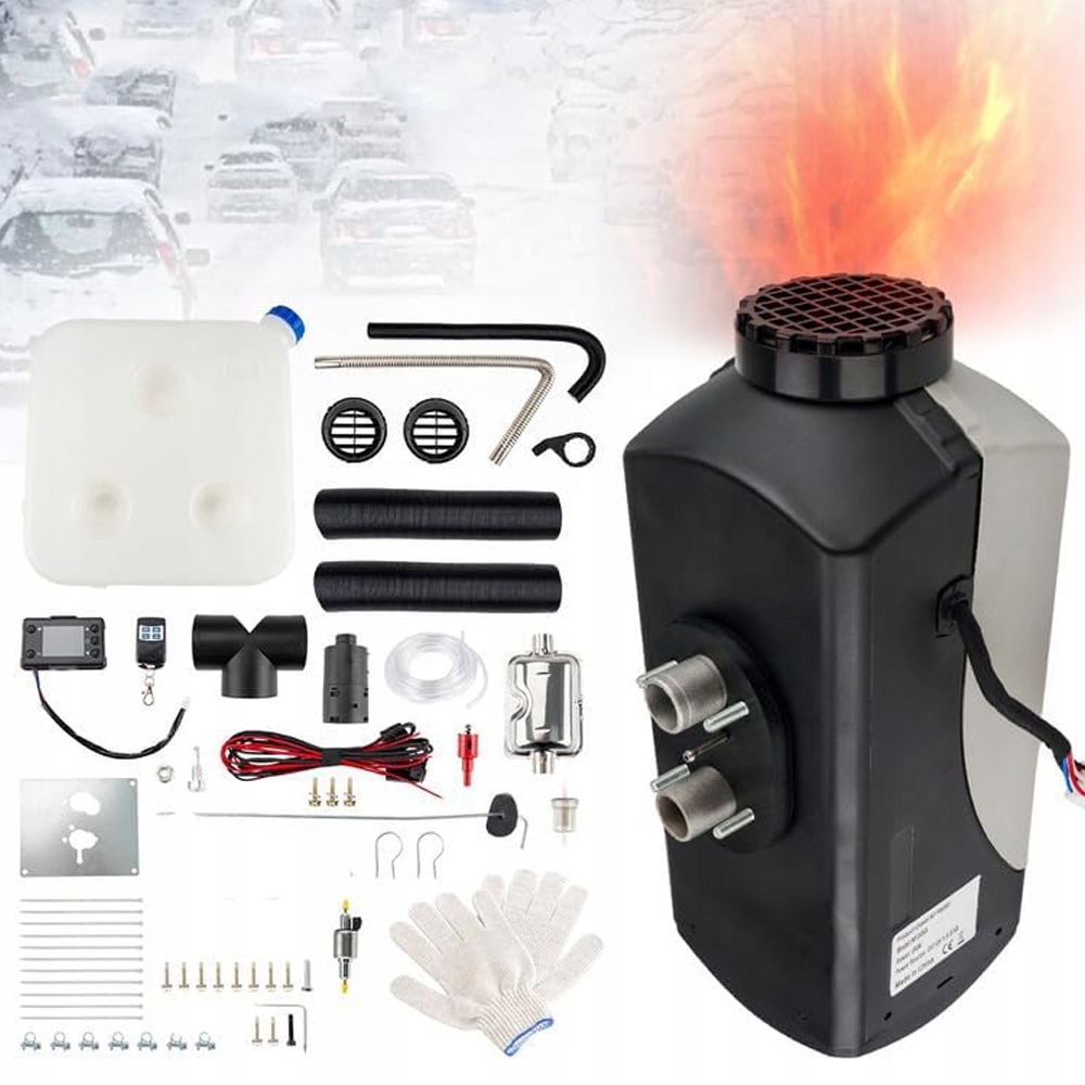 фото №15, Обогреватель стояночный отопитель 12v 8kw с пульт i дисплей lcd