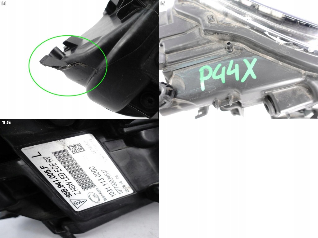 Porsche macan 95b 13-18 turbo / gts фара full led ліва перед європа Оригінал