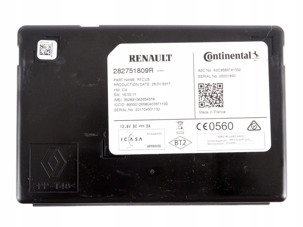 фото №1, Модуль навигации renault megane iv scenic iv clio iv 282751809r