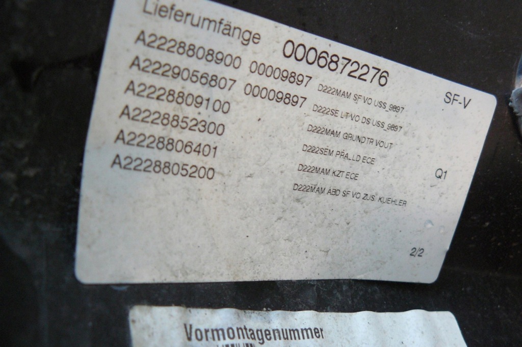 фото №9, Mercedes w222 s-klasa lift maybach бампер передний