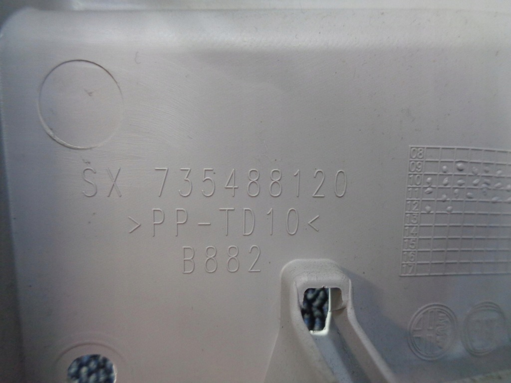 фото №7, Обшивка захист стійка fiat punto evo 3d ліва середня верхній