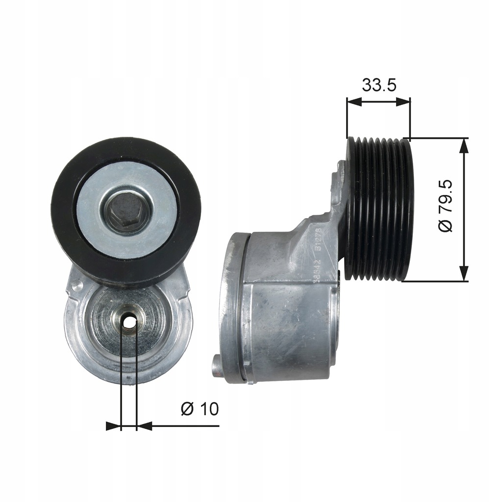 фото №1, Натяжитель ремень поликлиновый mercedes axor axor 2 setra 400 om457.910-om45