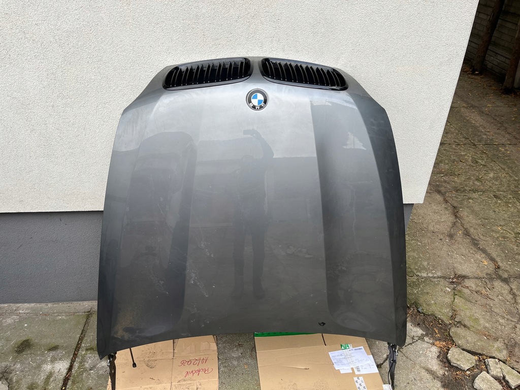 фото №6, Капот кришка двигуна комплектна bmw x5 e70 a52 spacegrau