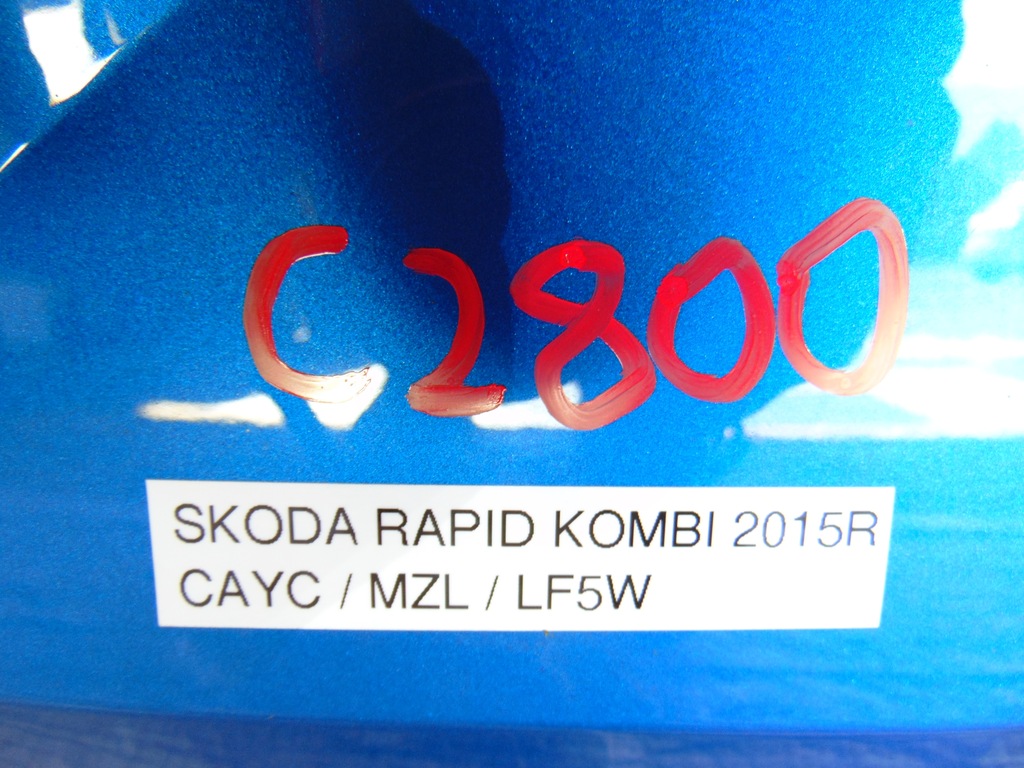 фото №11, Крышка багажника задняя задняя багажника с стекло skoda rapid i 5j kombi / spaceback lf5w