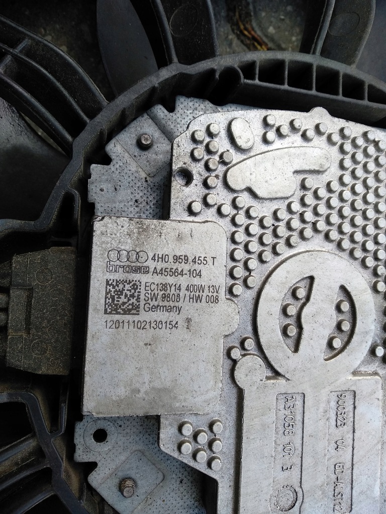 фото №6, Вентилятор радіатора audi a6 c7 a8 d4 4h0121003l