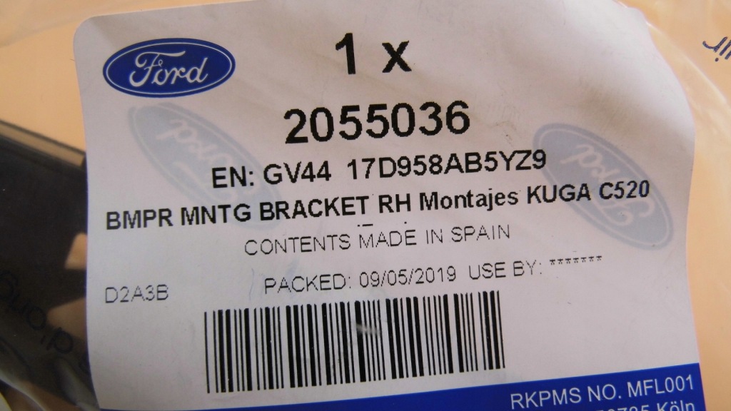 фото №11, Направляющая бампера правый перед kuga mk2 escape 16_ 2055036 _ gv44-17d958-ab5yz9