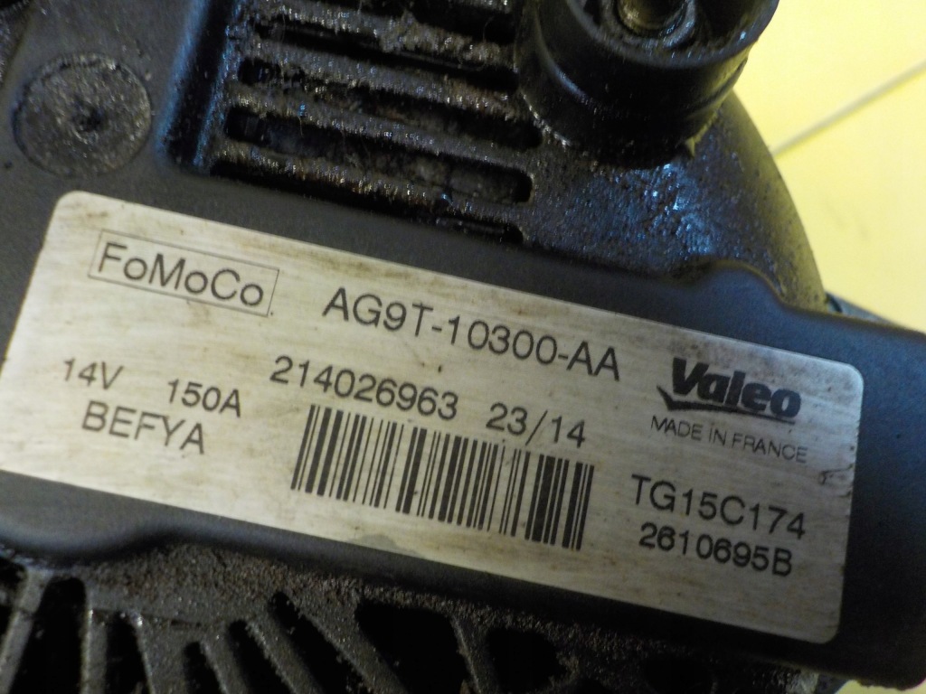 Mondeo mk4 galaxy 2.0 tdci 14r ufba генератор ag9t-10300-aa 214026963 в Украине