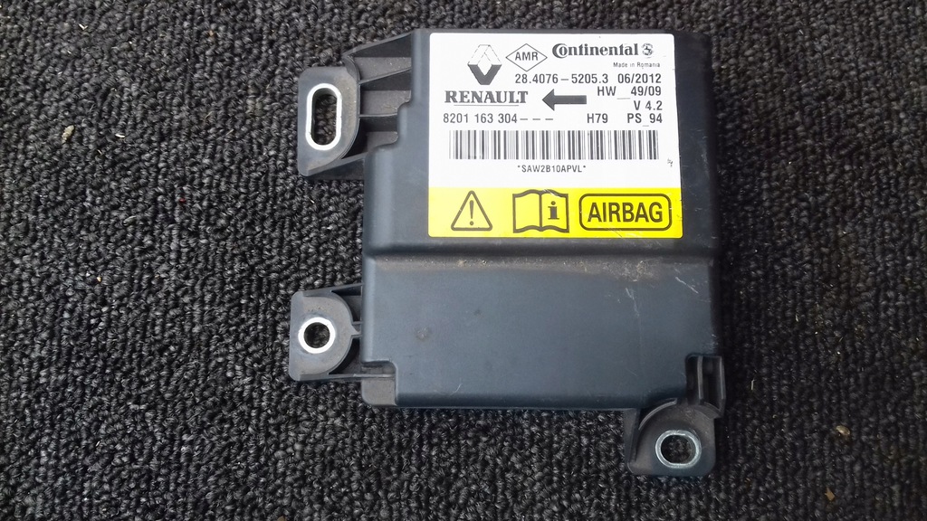 фото №1, Модуль датчик подушка безопасности 8201163304 dacia duster