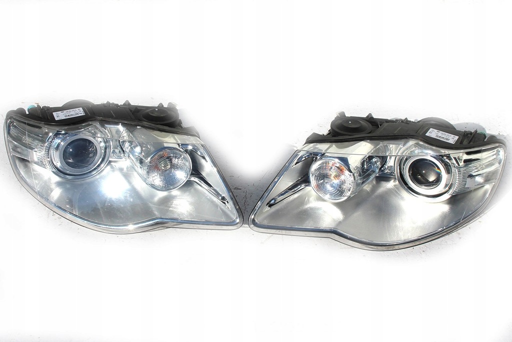 фото №11, Vw touareg gp перед капот крила бампер pas передній лампи 7l0 колір: biał