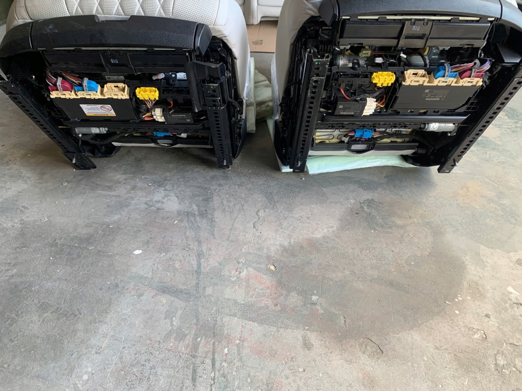 фото №11, Mercedes s w217 coupe сиденья заднее сиденье обшивки салон комплект кожа