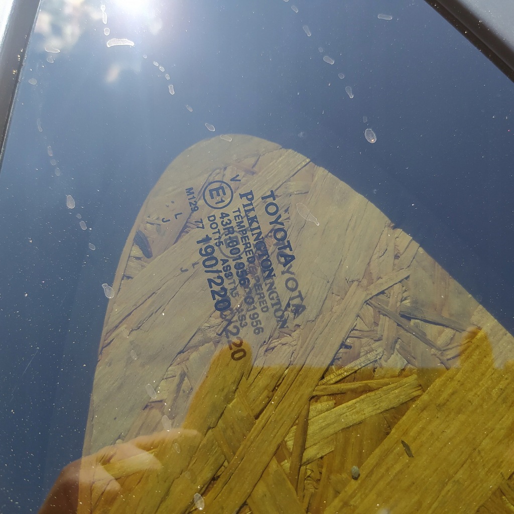 фото №10, Toyta highlander iv стекло кузовная правая правый задняя задняя хром