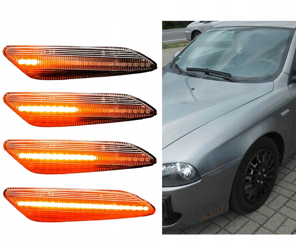 фото №10, Динамічні поворотники led alfa romeo 147 156 fiat tipo lancia delta