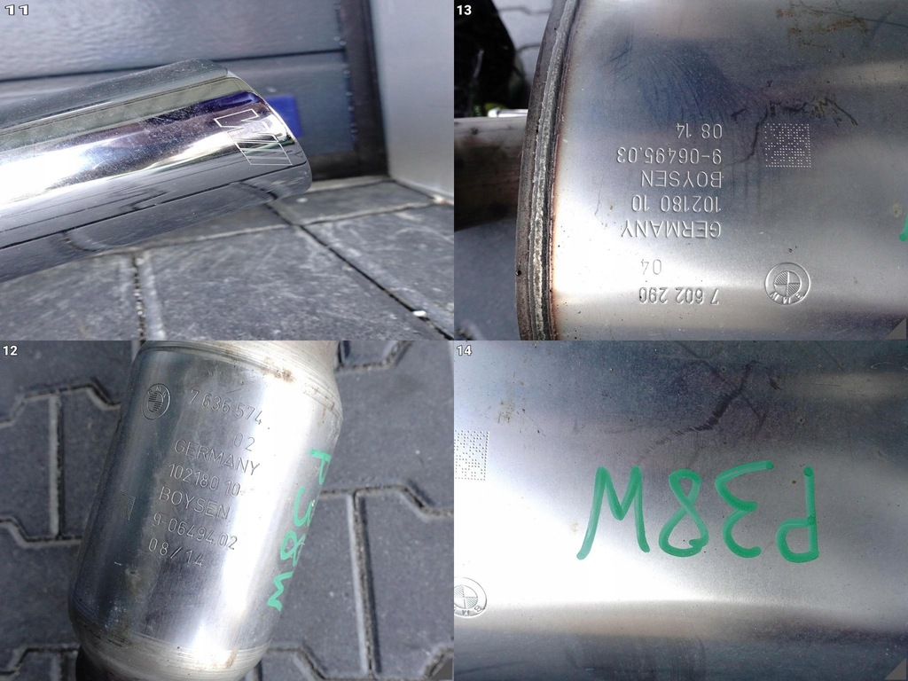 фото №12, Bmw 1 f20 f21 2 f22 m135i m235i 35i m-pakiet вихлоп гасник наконечники задня