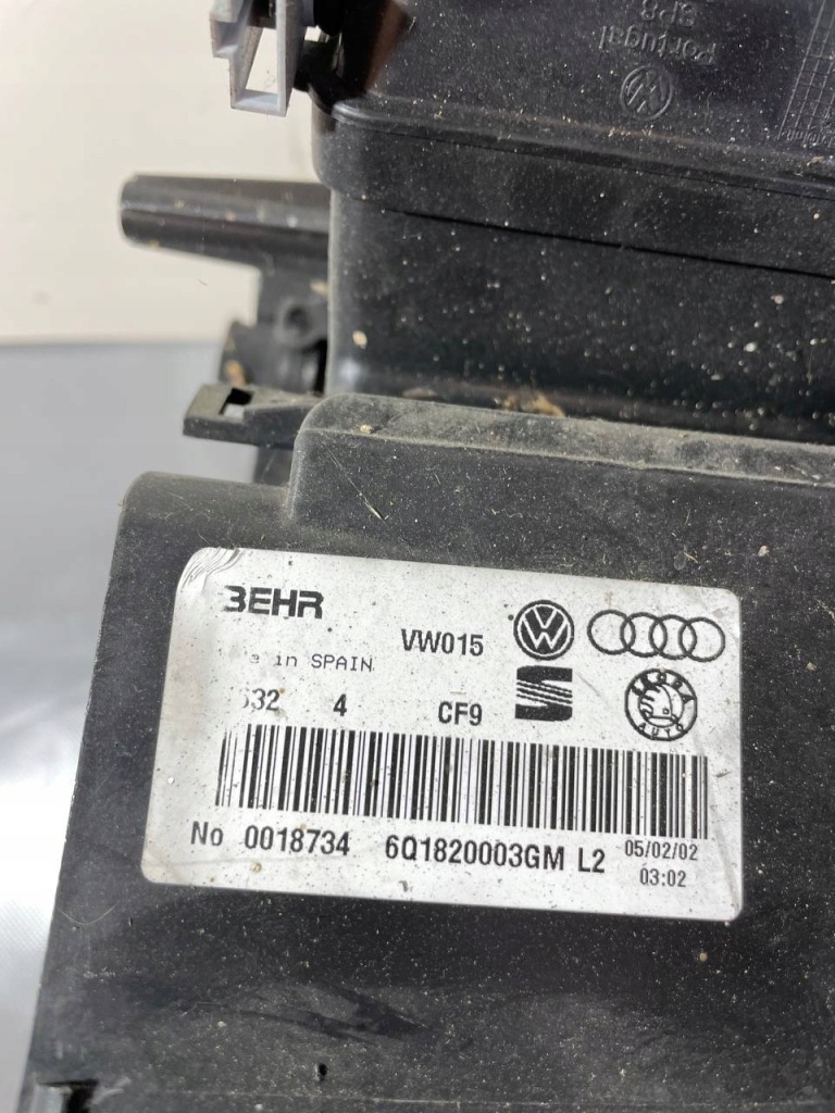фото №8, Отопитель воздуха кондиционера vw volkswagen polo 9n - 6q1820003 gm