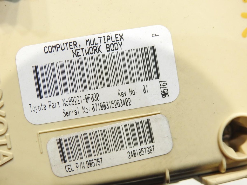 фото №8, Набор стартовый иммобилайзер бортовой компьютер toyota corolla verso ii 1.8 vvti 89661-0f050