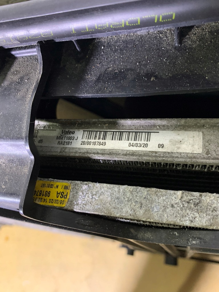 фото №5, Комплект радиатор вентилятор jumpy expert proace