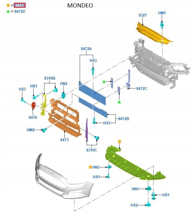 Накладка нижняя двигателя ford mondeo mk5 2014- в Украине