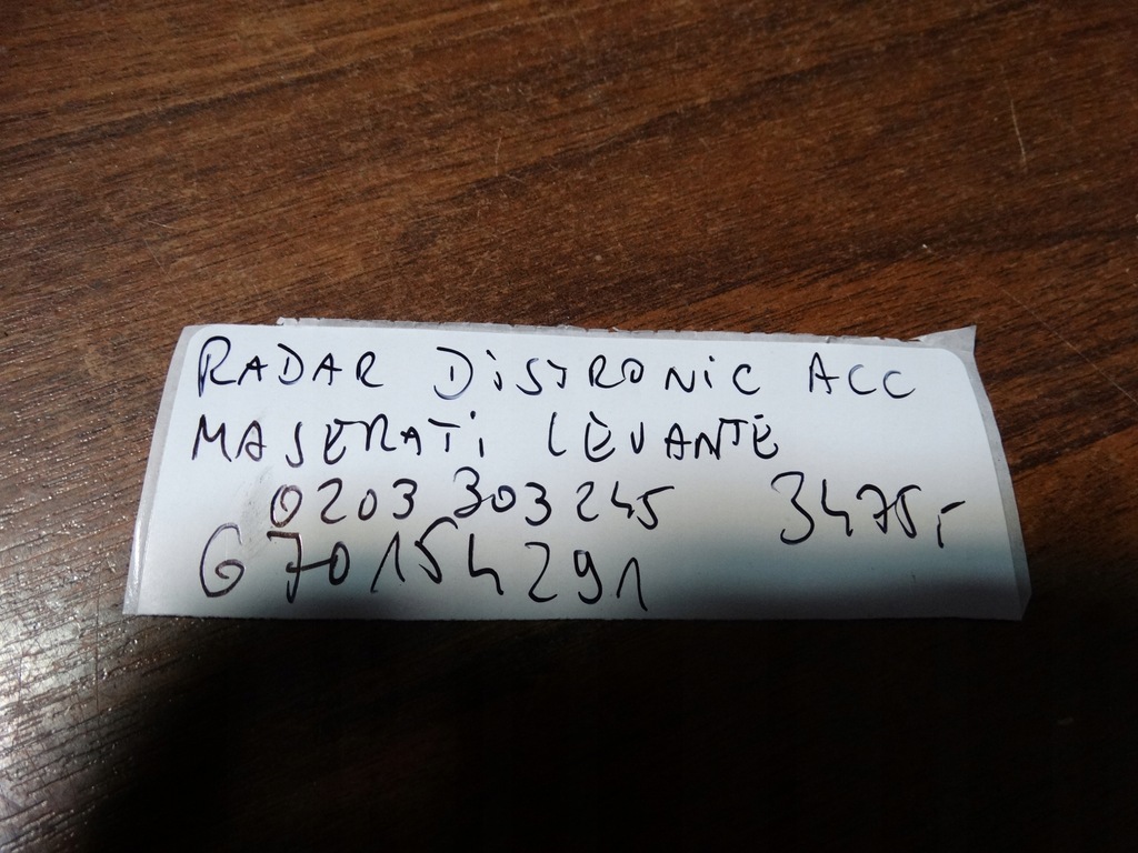 фото №4, Idealny радар acc distronic maserati levante 1