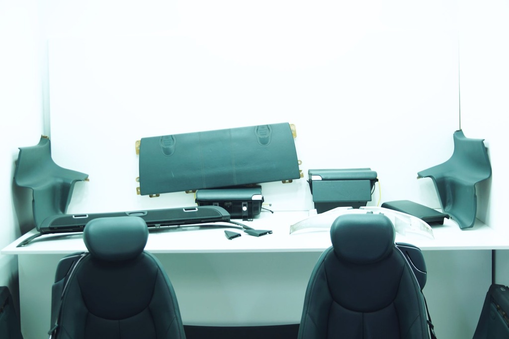 фото №4, Сидіння сидіння оббивка середина бардачок колір 502 blue kpl mercedes sl r230