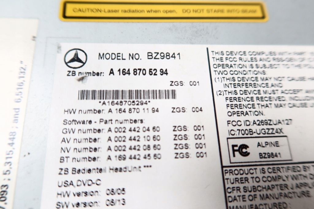 фото №7, Mercedes w164 ml x164 gl радио comand navi навигация bz9841 lift 1648705294