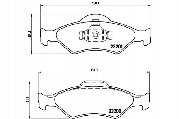 фото №1, Brembo тормозные колодки тормозной. ford fiesta, ka 00-