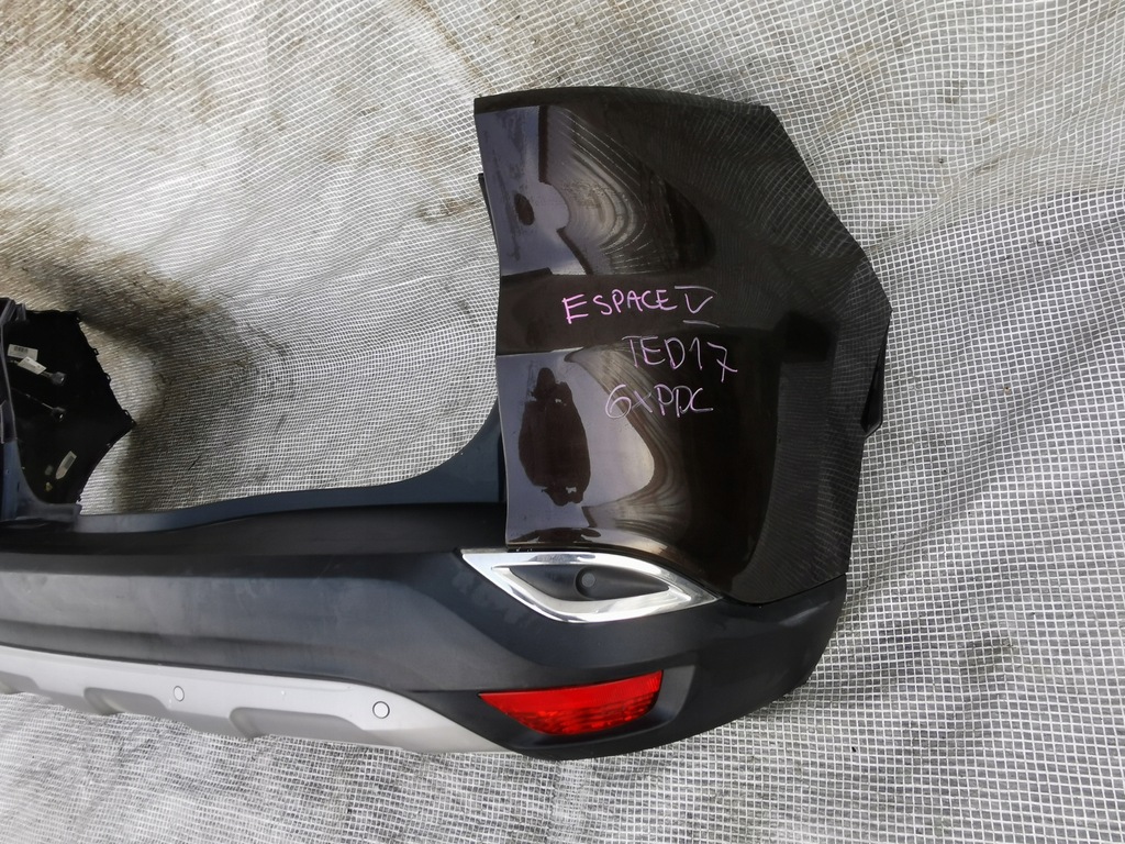 фото №9, Renault espace v 5 14-23 бампер задний задняя 6xpdc kompletny коричневый ted17