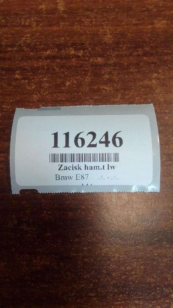 фото №8, Bmw 1 e87 2.0 d супорт гальмівний лівий задня