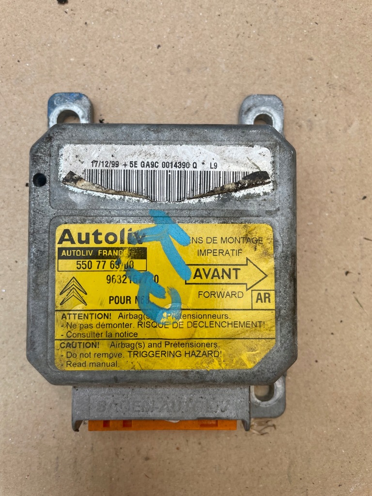 фото №1, Модуль датчик подушка безпеки xsara picasso 550776300