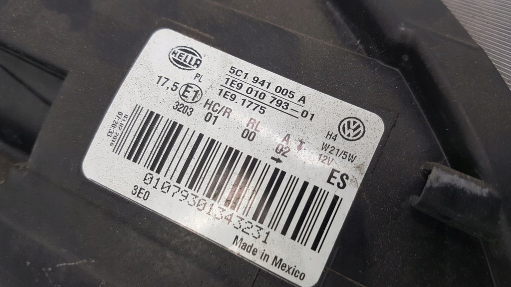 фото №11, Vw new beetle лампа лівий перед eu