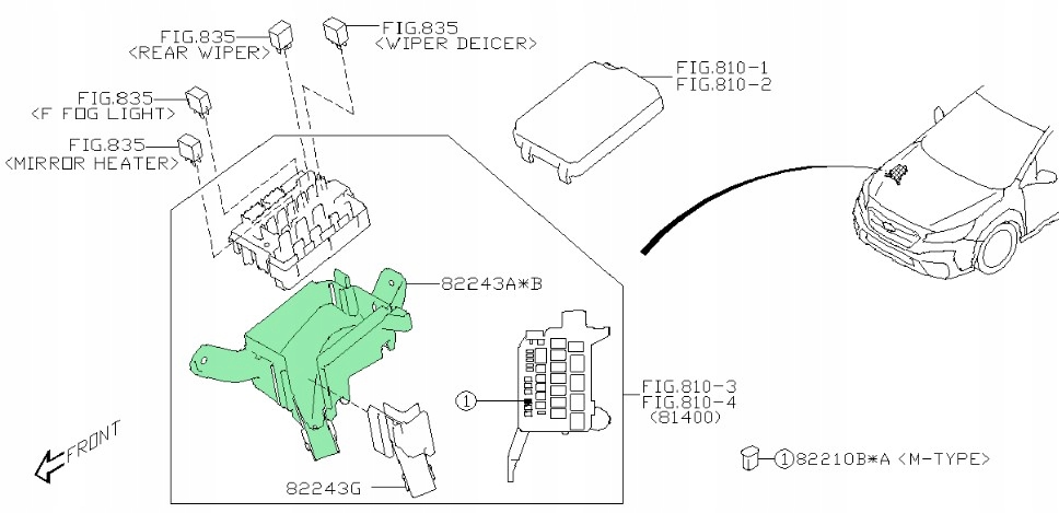 фото №1, Корпус запобіжників subaru legacy outback 2019-