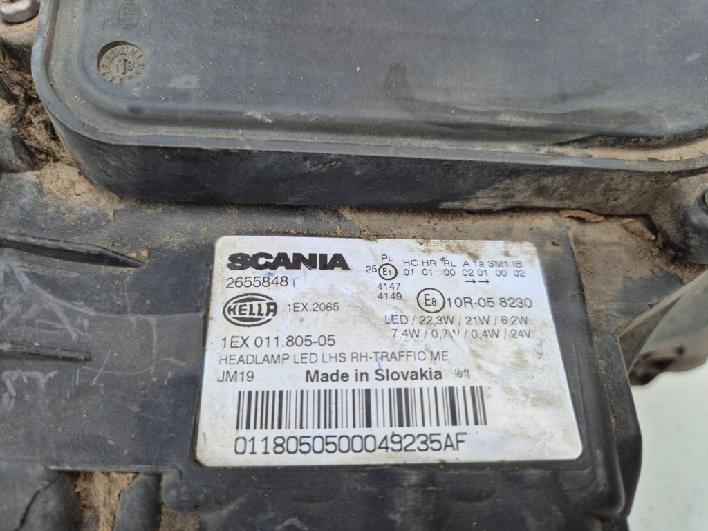 Купить Scania s r 2017- full led левый фара фара правый  2655848 повреждённая